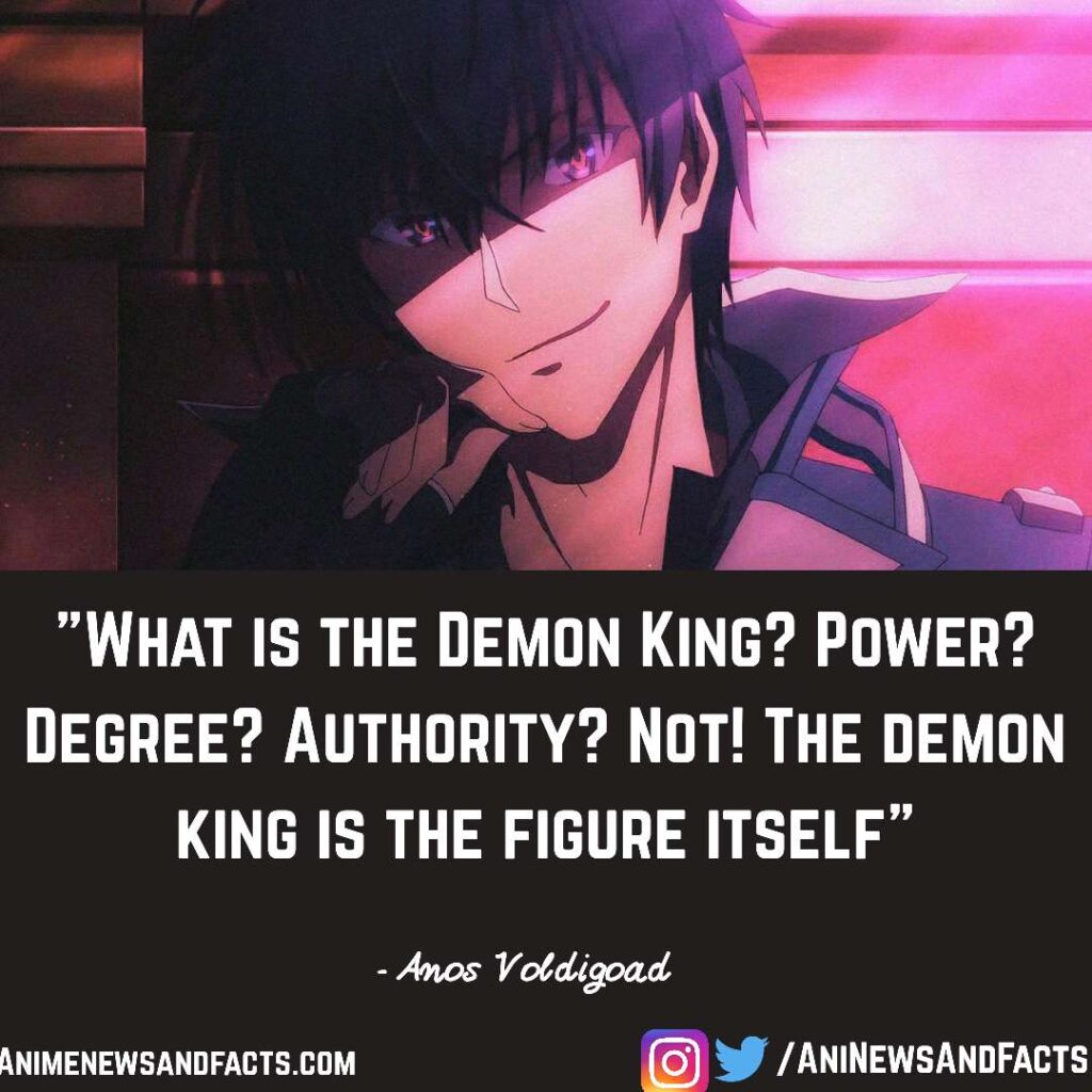 14+ Overpowered Quotes From The Misfit Of Demon King Academy - Anime ...