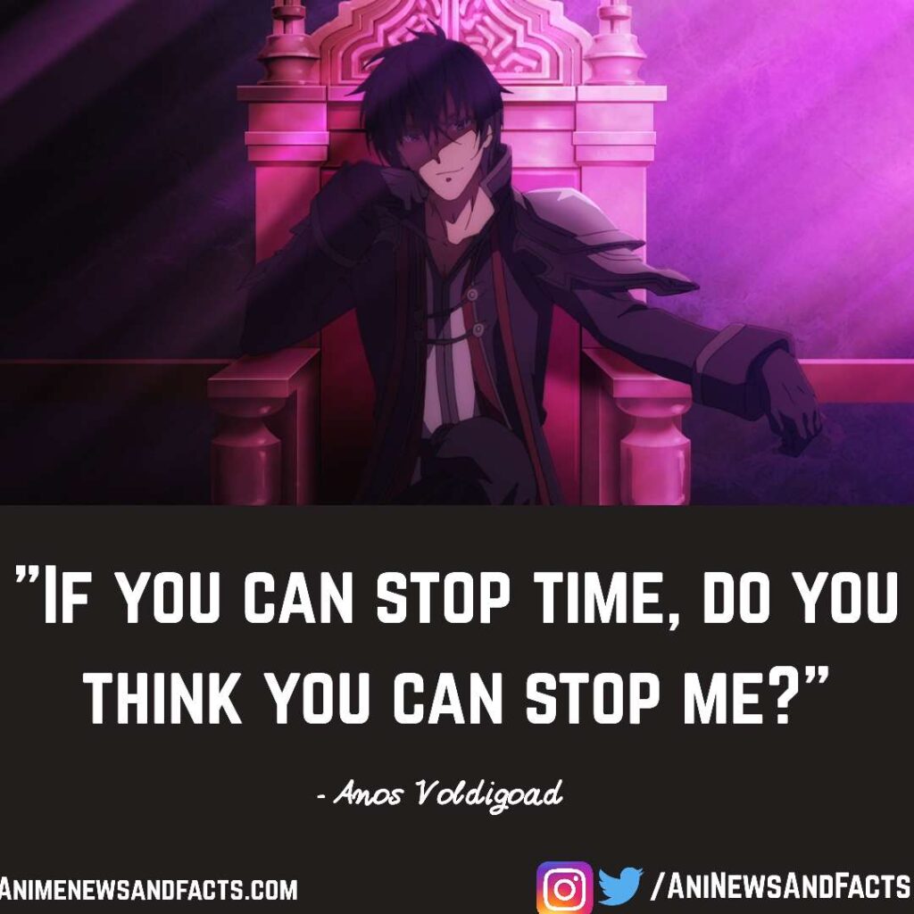 Anos Voldigoad quote from The Misfit Of Demon King Academy