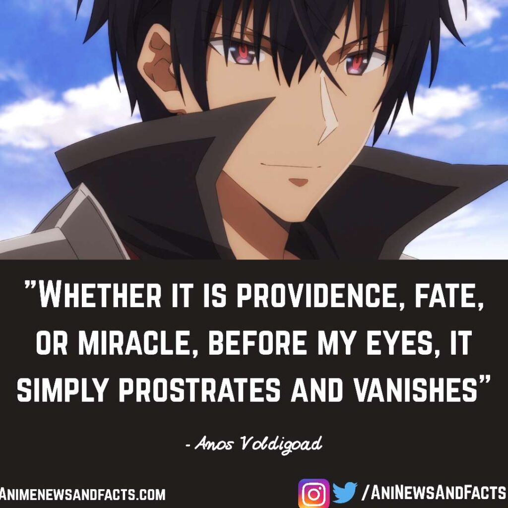 Anos Voldigoad quote from The Misfit Of Demon King Academy
